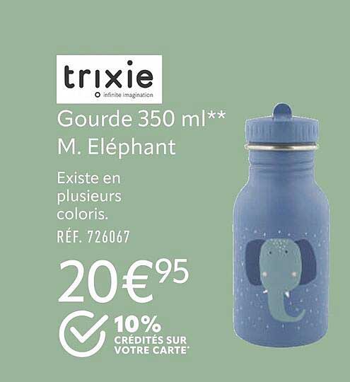 Gourde 350ml M éléphant Trixie