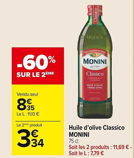 Huile D'olive Classico Monini