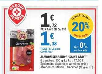 jambon serrano "saint azay"