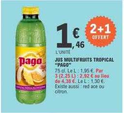 Jus Multifruits Tropical "pago"