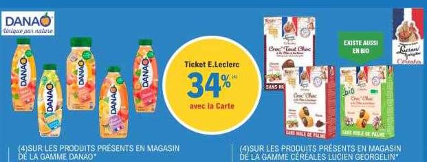 la gamme danoa, la gamme céréales lucien georgelin