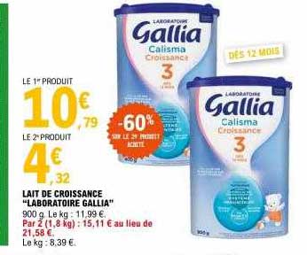 Lait De Croissance "laboratoire Gallia"