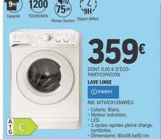 lave linge indesit