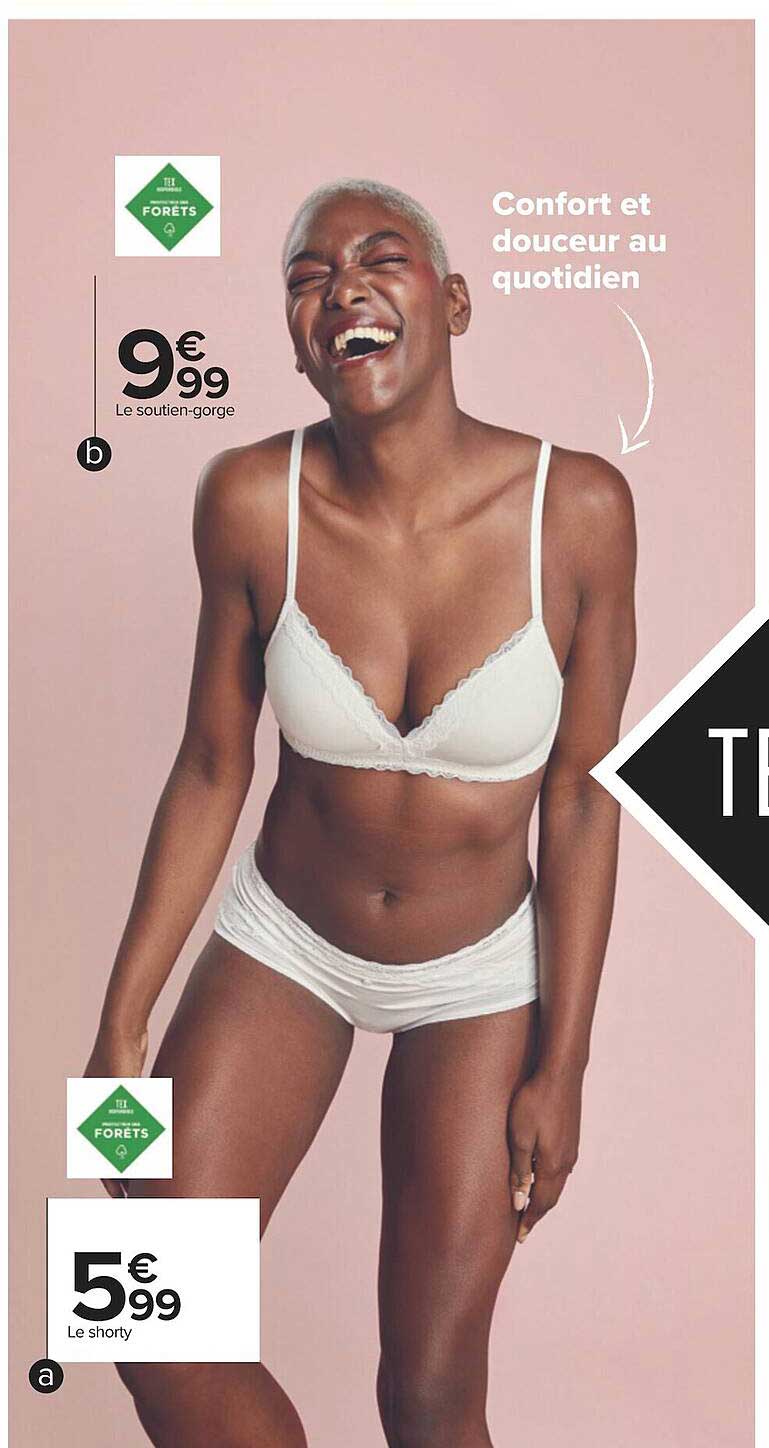 le soutien gorge tex, le shorty tex