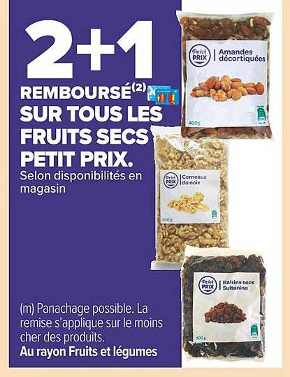 les fruits secs petit prix