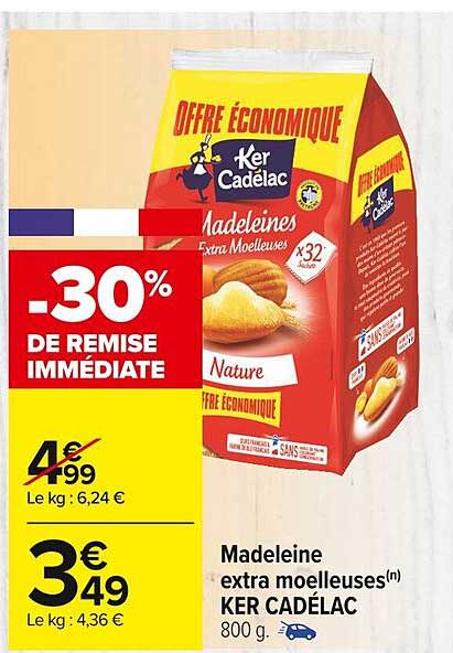 madeleine extra moelleuses ker cadélac