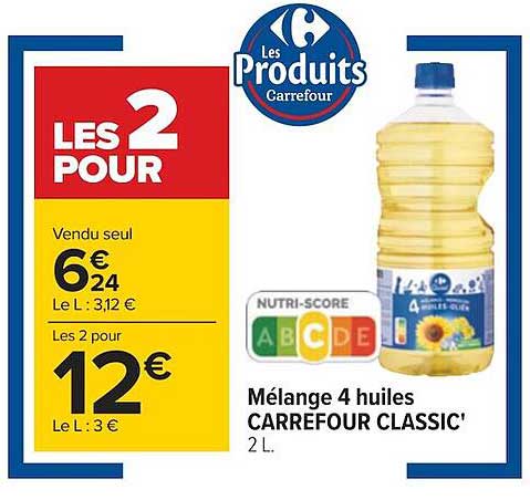 Mélange 4 Huiles Carrefour Classic'