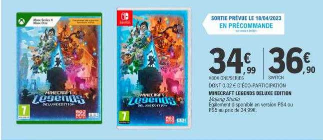 minecraft legends deluxe édition