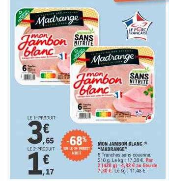 Mon Jambon Blanc "madrange"