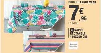 Nappe Rectangle 150 X 200 Cm