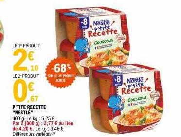 p'tite recette "nestlé"