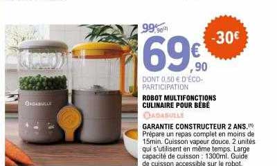 robot multifonctions culinaire pour bébé