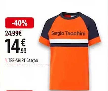 tee-shirt garçon sergio tacchini