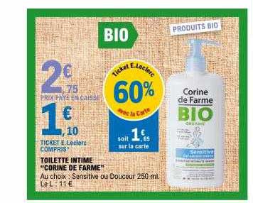 toilette intime "corine de farme"