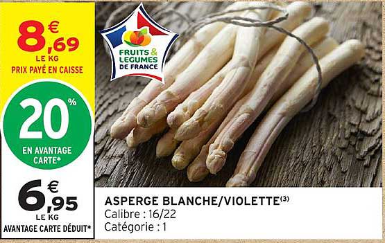 ASPERGE BLANCHE/VIOLETTE