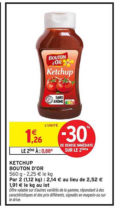 Bouton d'Or Ketchup