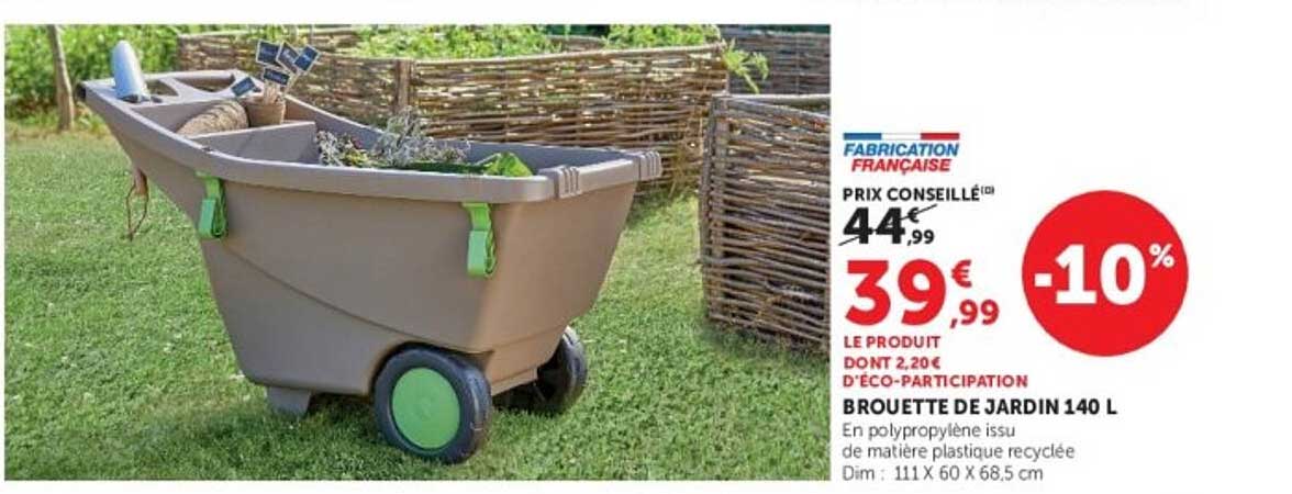 BROUETTE DE JARDIN 140 L