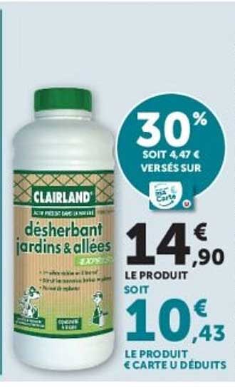 CLAIRLAND désherbant jardins & allées