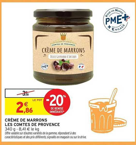 Comtes de Provence Crème de marrons