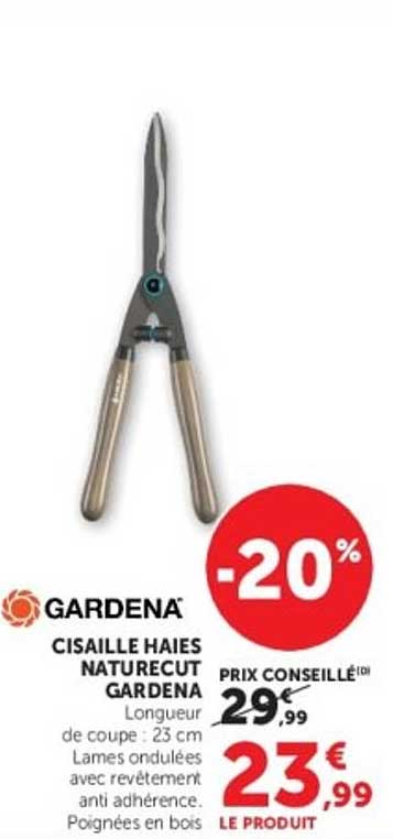 GARDENA CISAILLE HAIES NATURECUT GARDENA