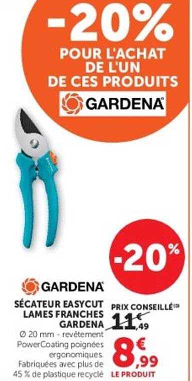 GARDENA SÉCATEUR EASYCUT