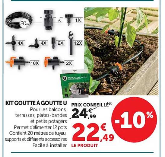 KIT GOUTTE À GOUTTE U