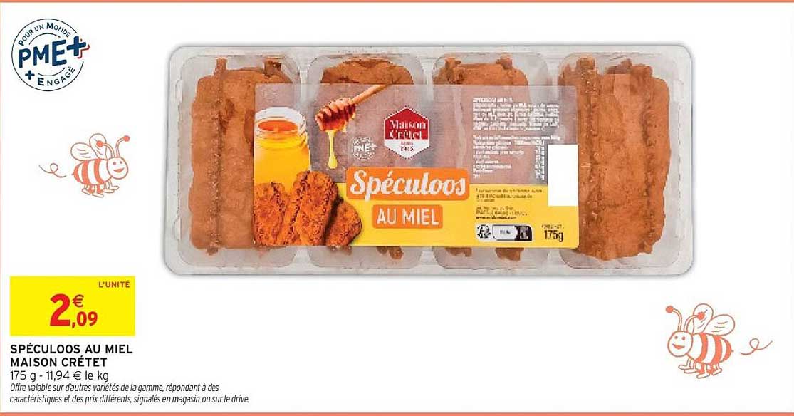Maison Crétet Spéculoos au miel