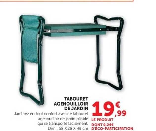 Tabouret Agenouilloir de Jardin