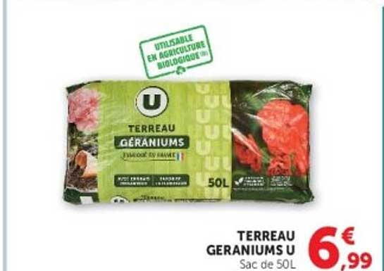Terreau Géraniums U