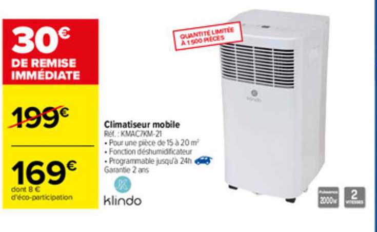 Klindo Climatiseur Mobile