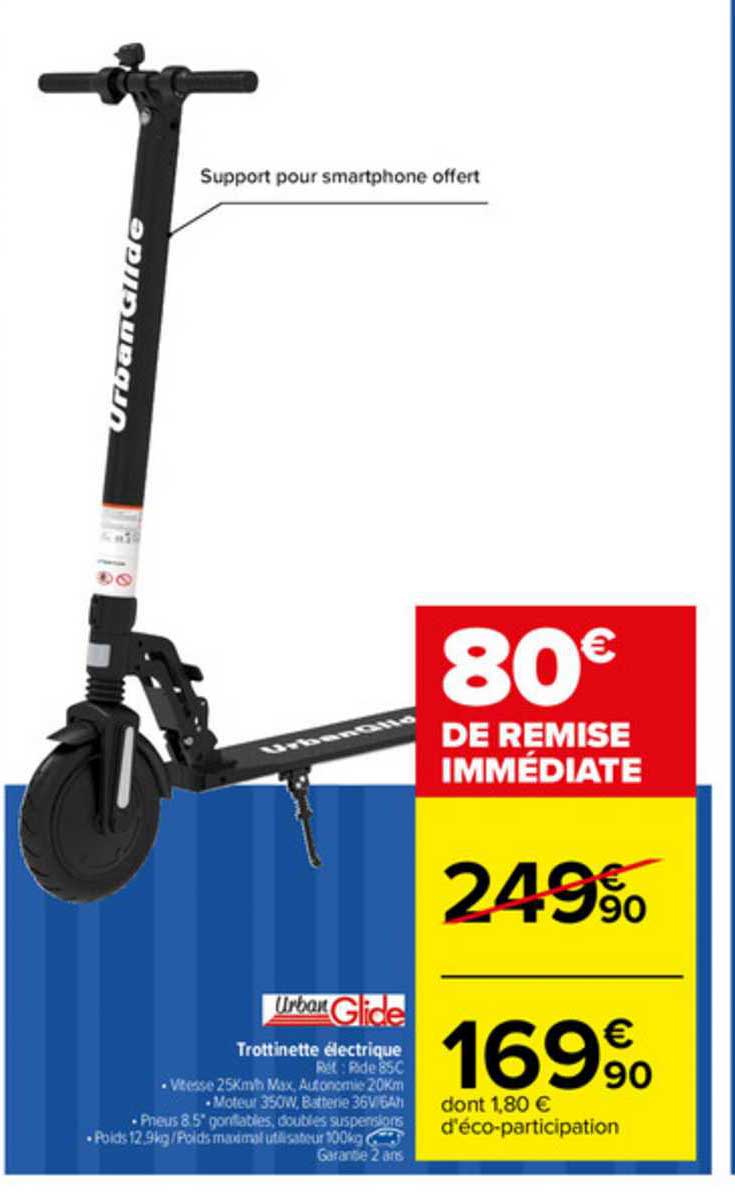 urban glide trottinette électrique