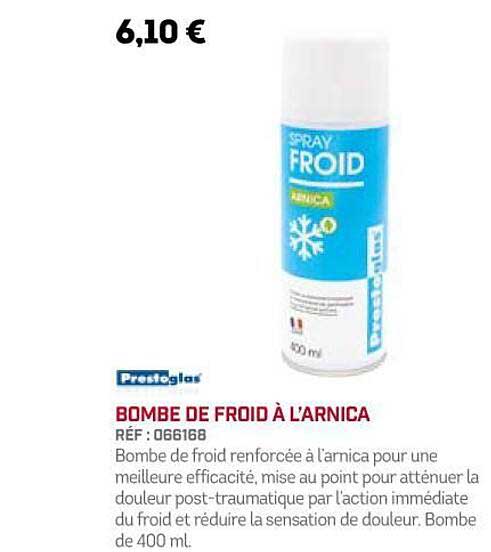 bombe de froid à l'arnica prestoglas