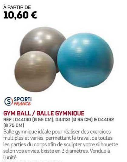 gym ball - balle gymnique sporti france