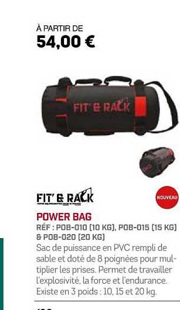 power bag fit' & rack