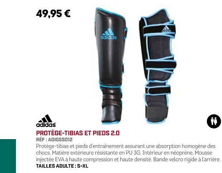 protège-tibias et pieds 2.0 adidas