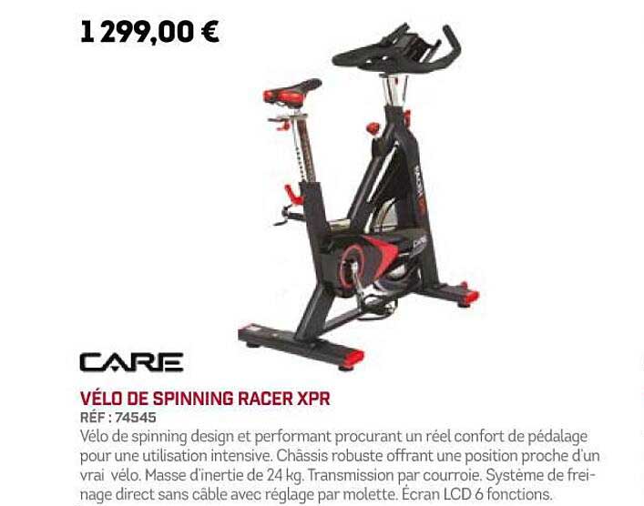 vélo de spinning racer xpr care
