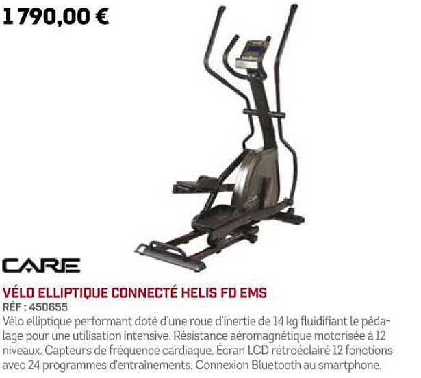 vélo elliptique connecté helis fd ems care