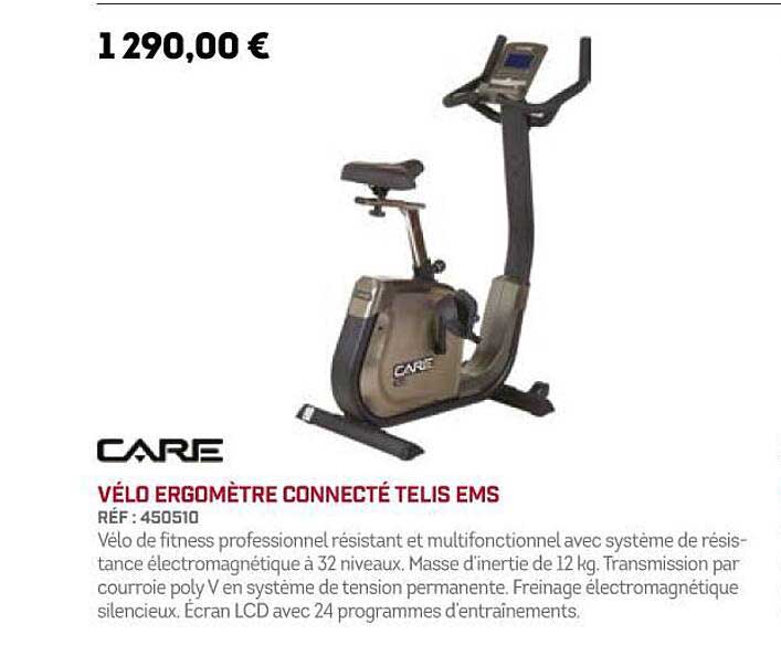 vélo ergomètre connecté telis ems care