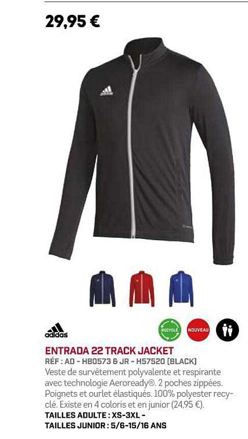 Adidas Entrada 22 Track Jacket