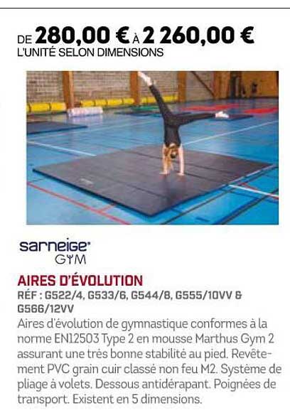 aires d'évolution sarneige gym