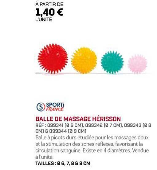 balle de massage hérisson sporti france
