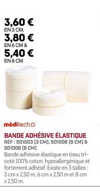 Bande Adhésive élastique Méditech