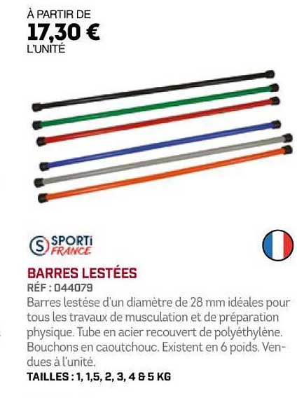 barres lestées sporti france
