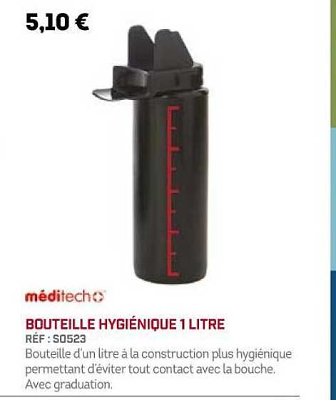 bouteille hygiénique 1 litre méditech