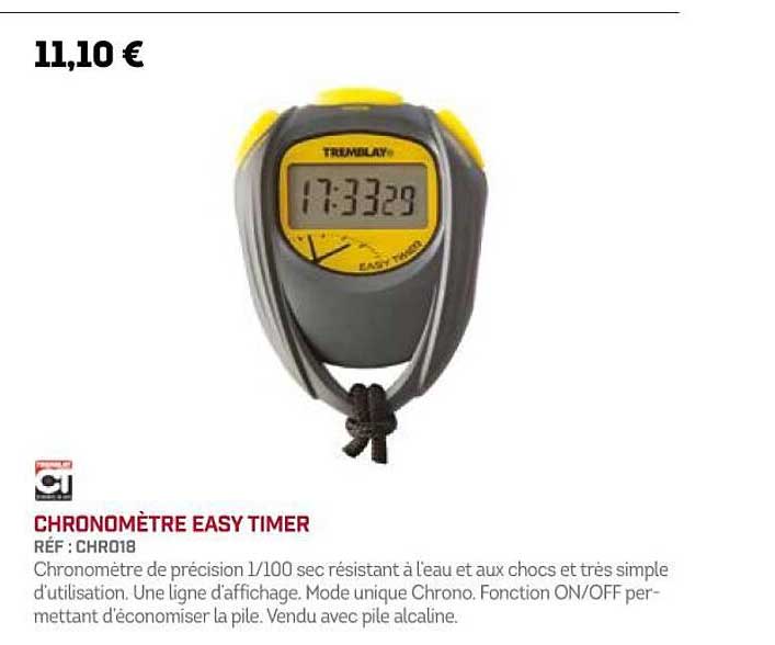 chronomètre easy timer