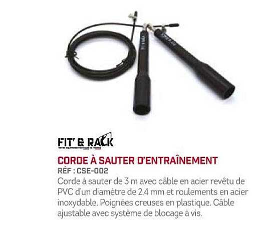 corde à sauter d'entraînement fit' & rack