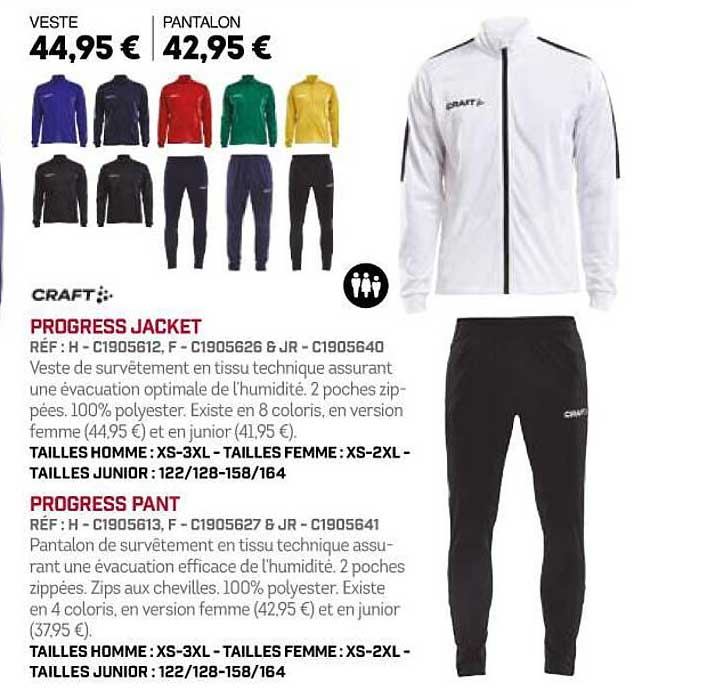 craft progress jacket progress pant