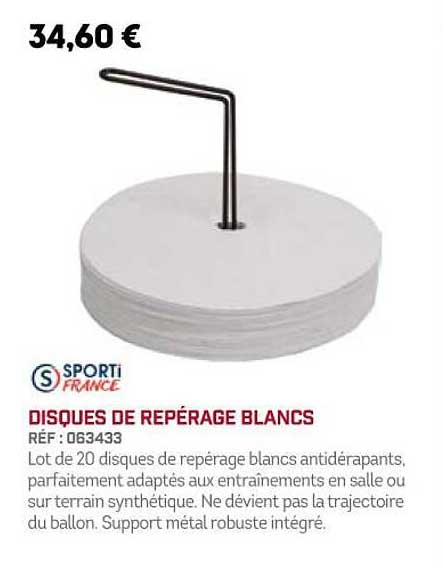 disques de repérage blancs sporti france