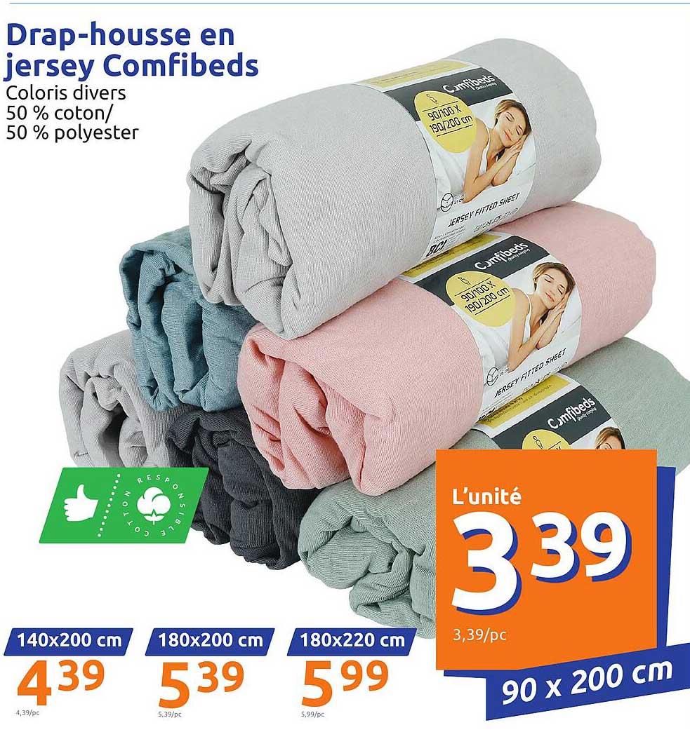drap-housse en jersey comfibeds