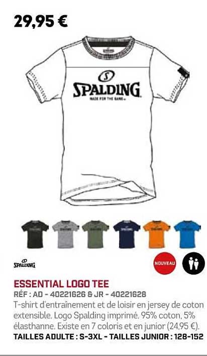 Essential Logo Tee Spalding